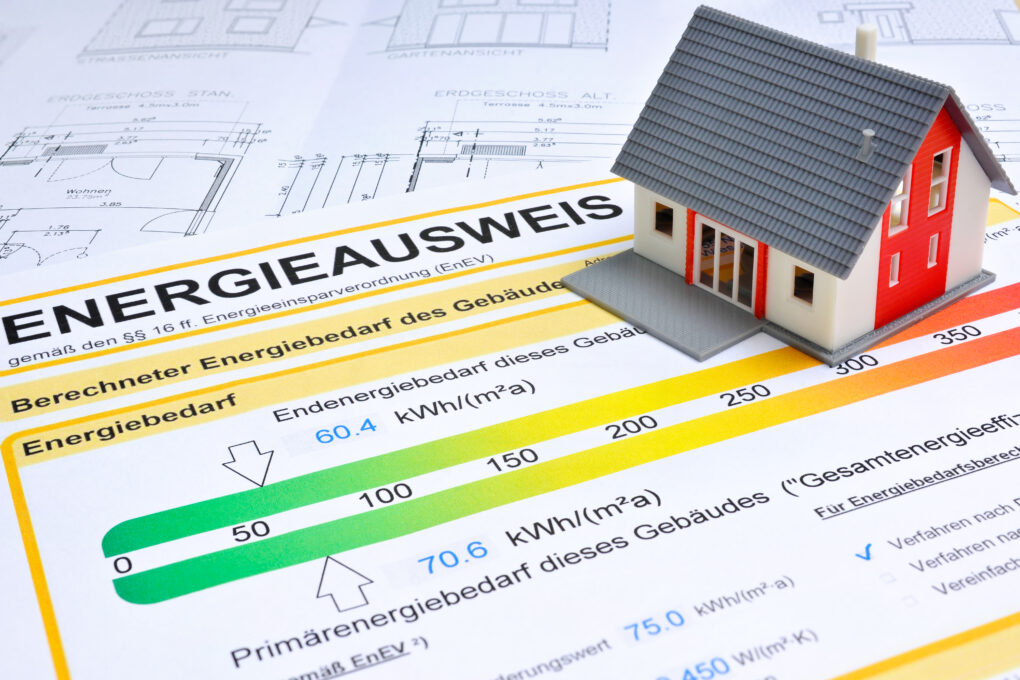 Energieausweis eines Hauses